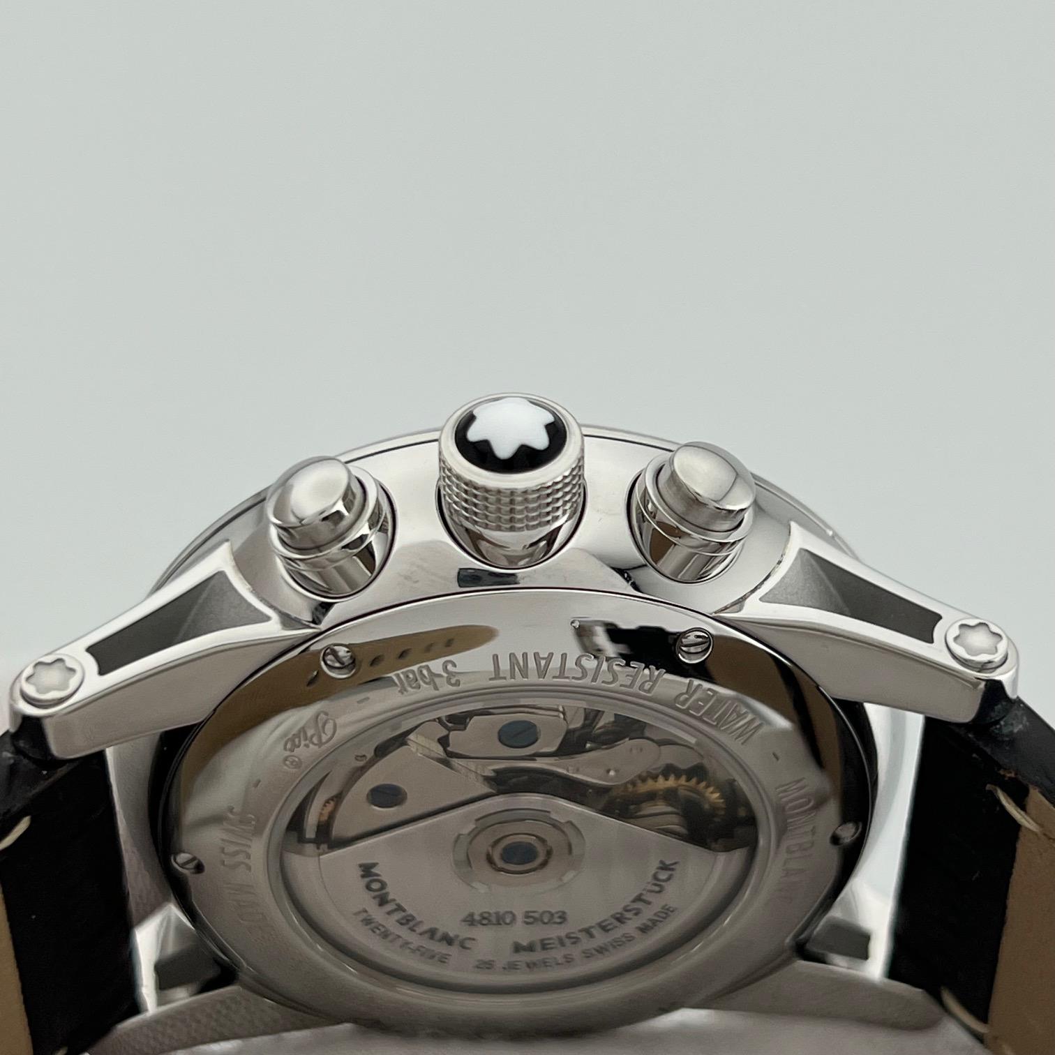 Montblanc Timewalker ChronoVoyager UTC 107065 43mm Acero inoxidable Caja Papel en venta 3