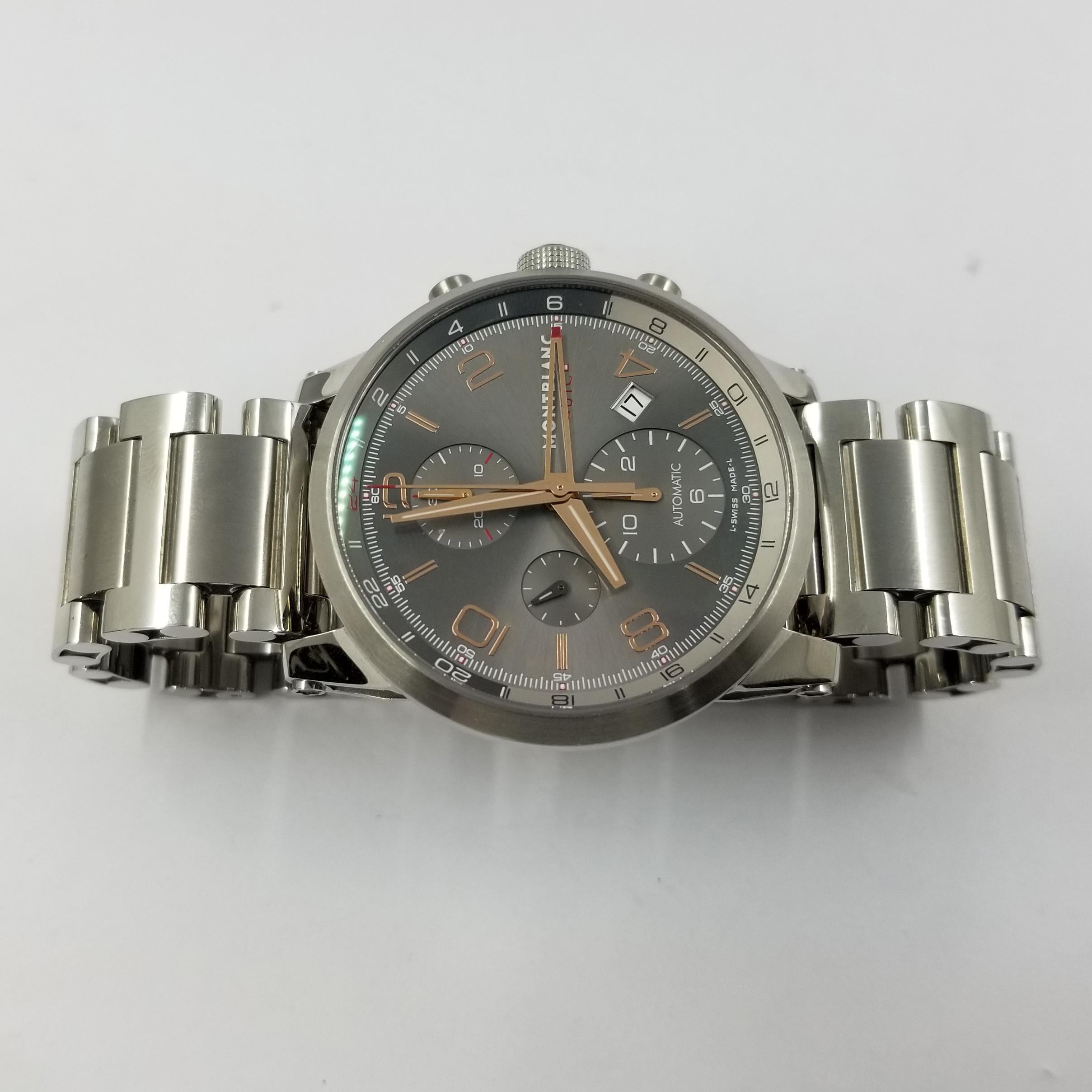 Montblanc Timewalker ChronoVoyager UTC Wristwatch In New Condition In Coral Gables, FL