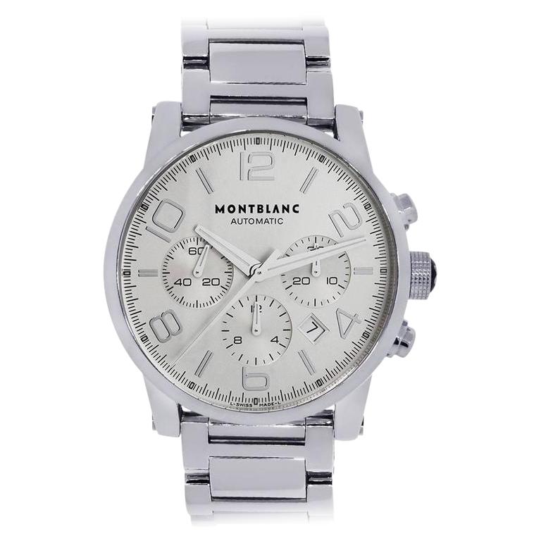 Men's Montblanc Chronograph Timewalker Stainless Steel Watch