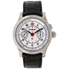 Montblanc White Gold Pulsographe Limited Edition manual Wristwatch 