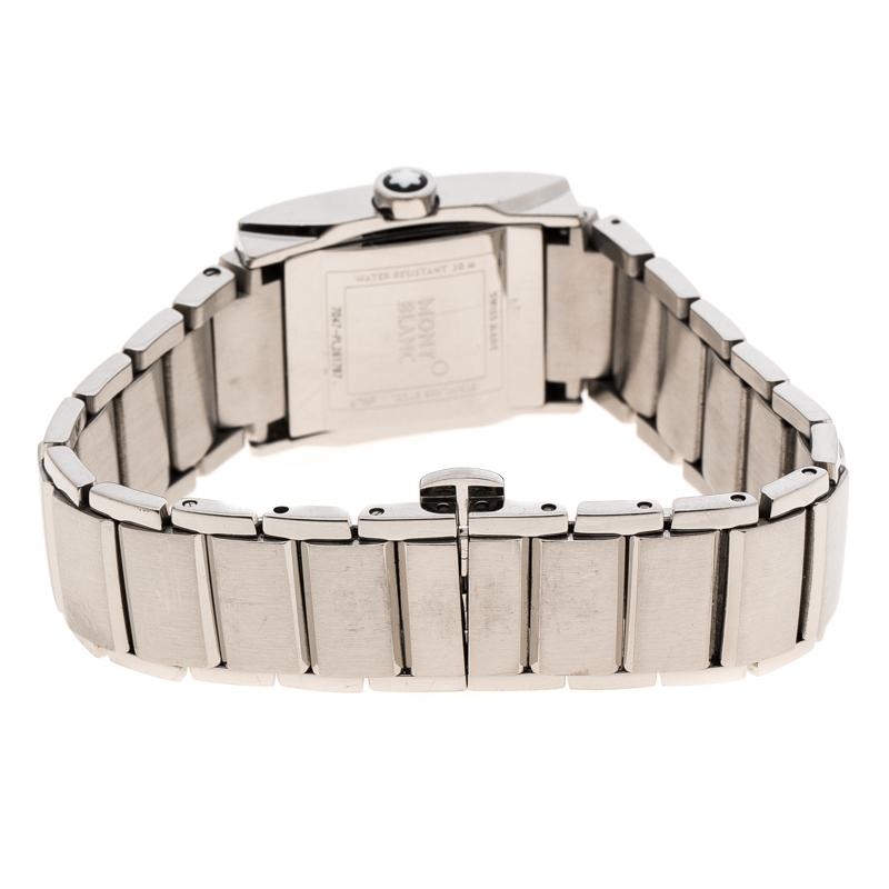 Montblanc White Stainless Steel Profile 7047 Women's Wristwatch 23 mm Damen