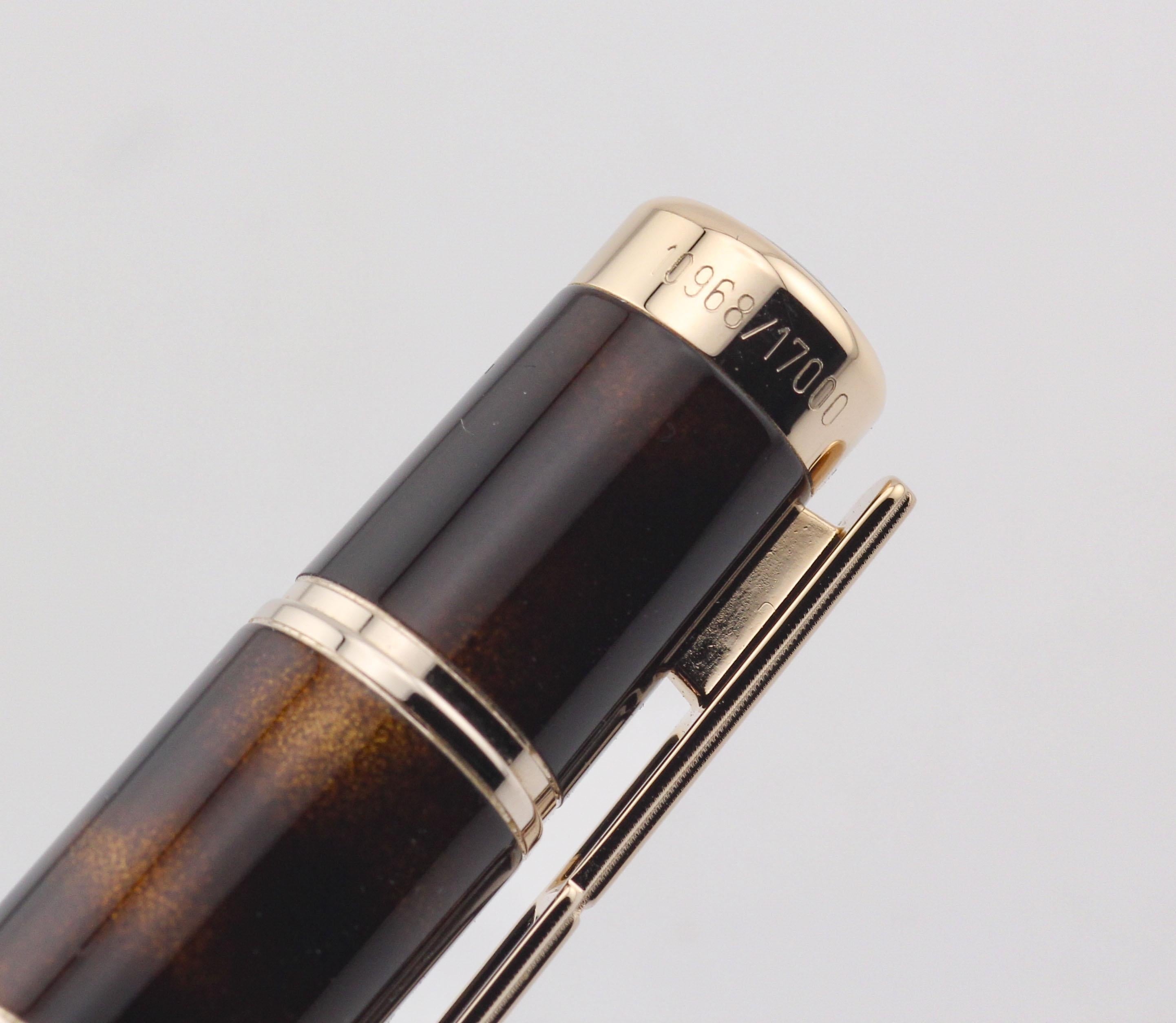 Penna a sfera Montblanc Writer Series Miguel Cervantes con libro Don Quijote +BP in vendita 6