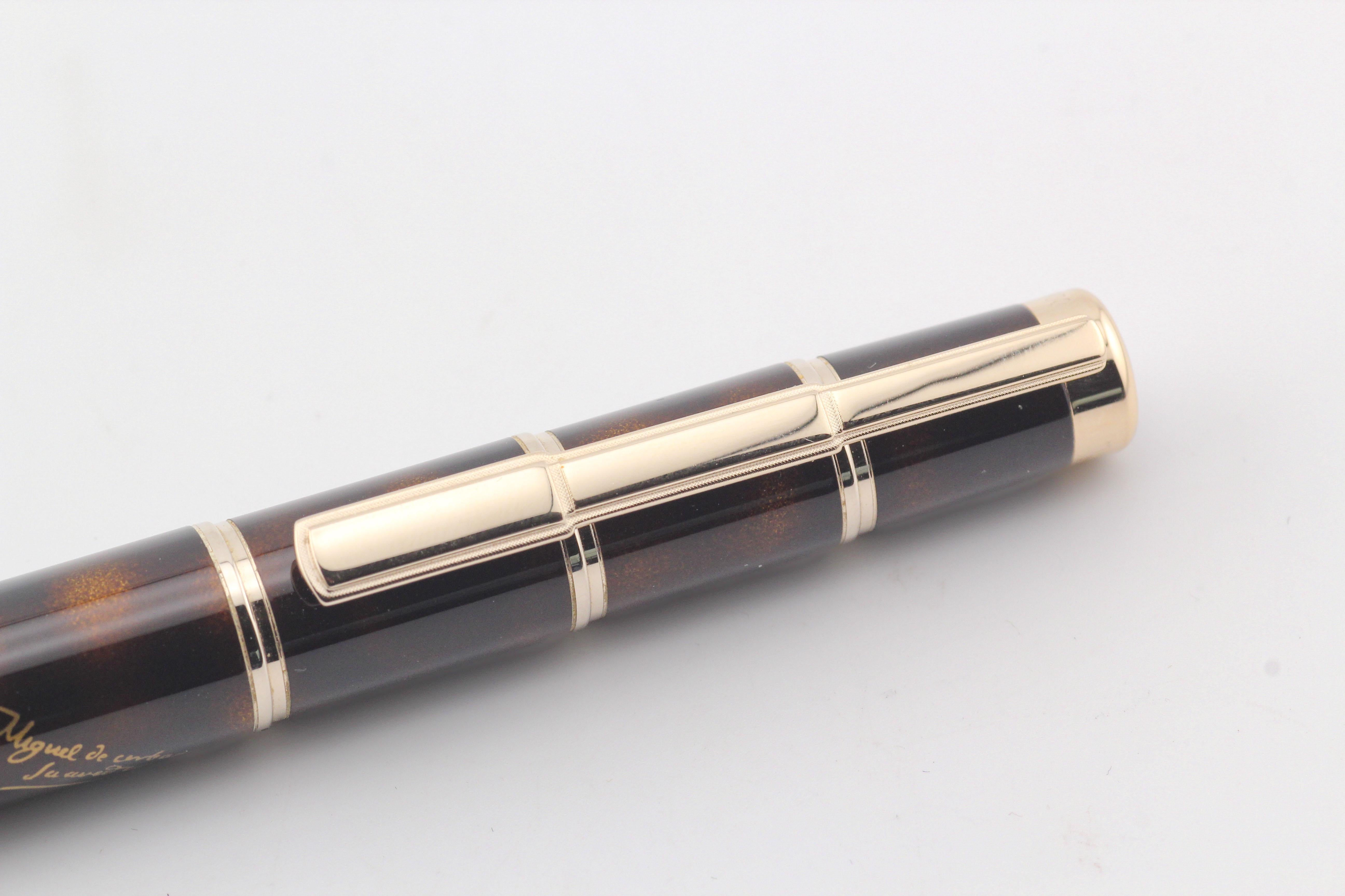 Penna a sfera Montblanc Writer Series Miguel Cervantes con libro Don Quijote +BP in vendita 7