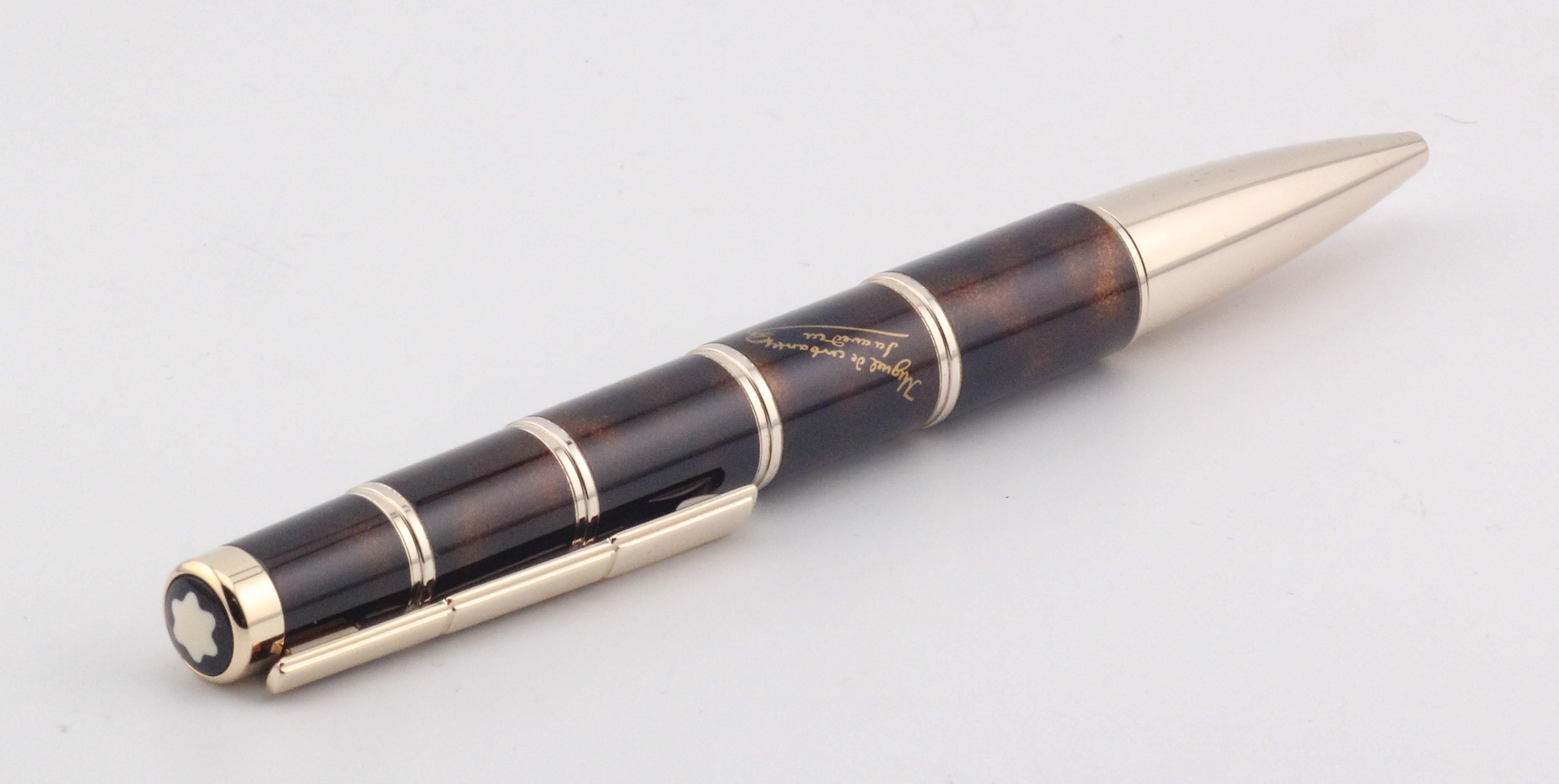 Penna a sfera Montblanc Writer Series Miguel Cervantes con libro Don Quijote +BP in vendita 2