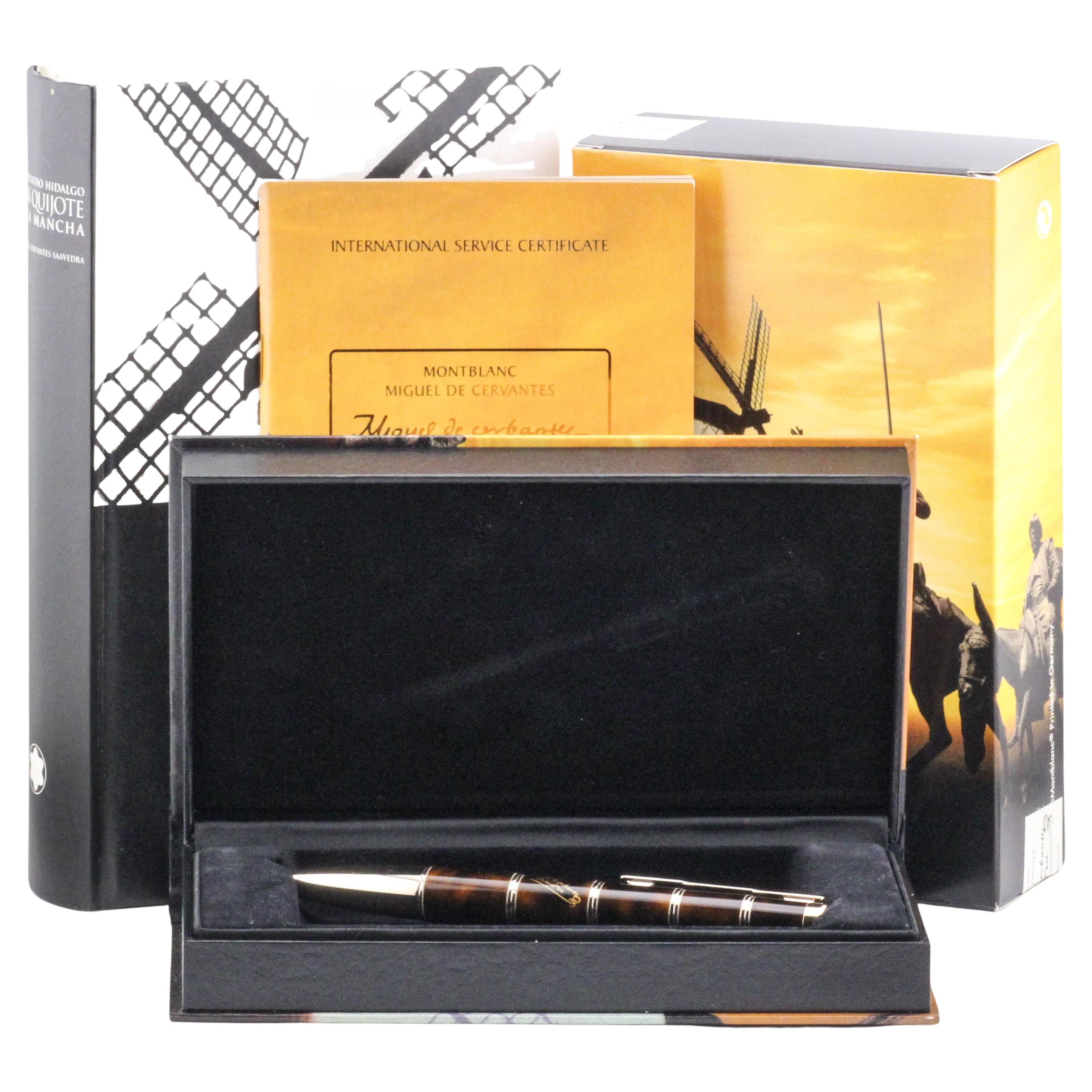 Penna a sfera Montblanc Writer Series Miguel Cervantes con libro Don Quijote +BP in vendita