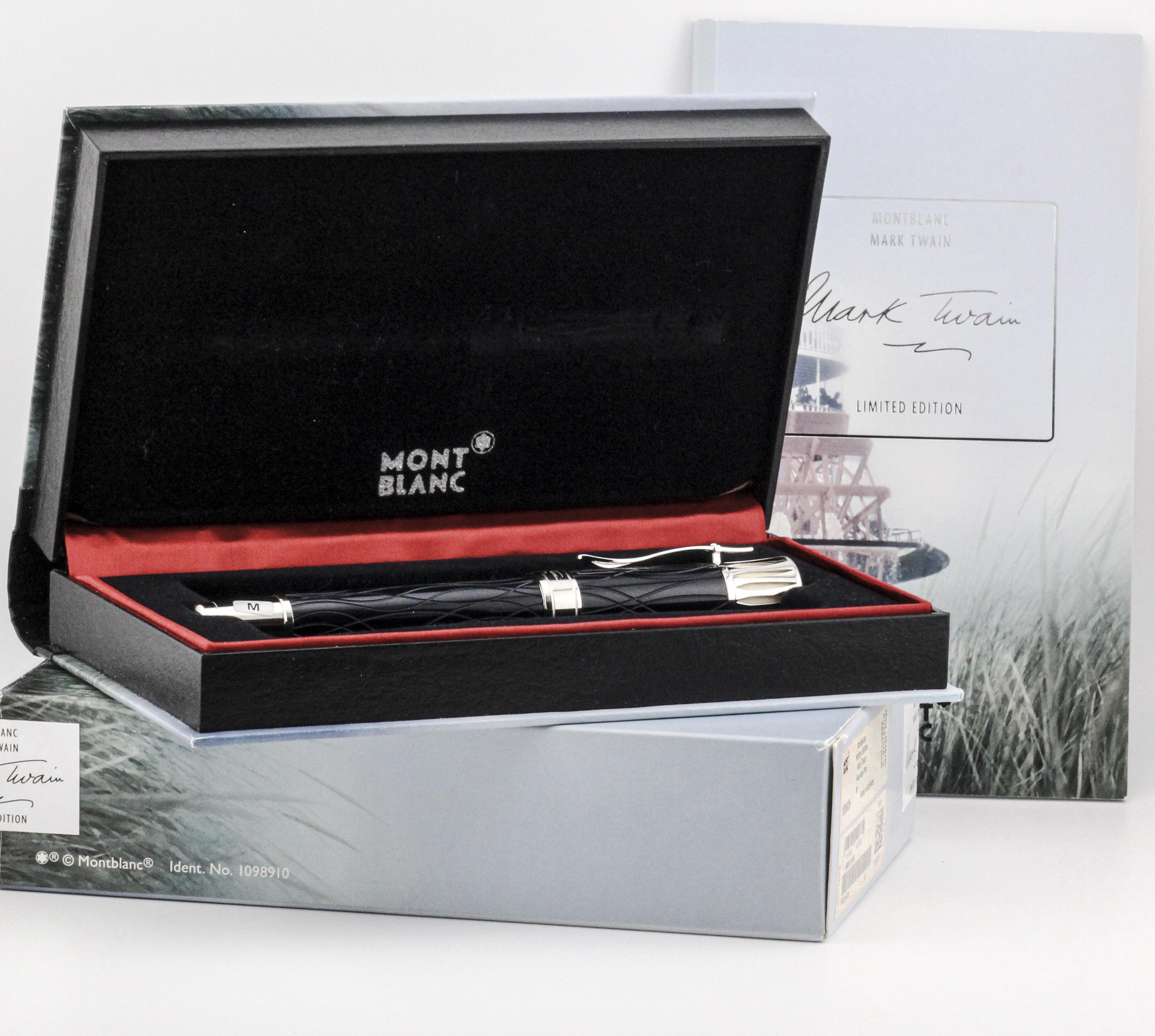 MONTBLANC Writers Edition Mark Twain Fountain Pen Limited Edition For Sale 8
