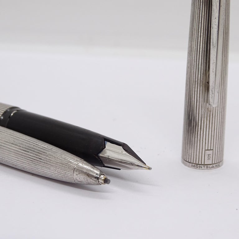 Montblanc writing set, 1266 pen and 1666 mechanical pencil, 925
