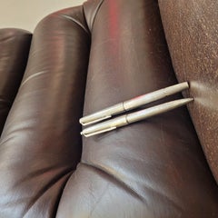 Montblanc writing set, 1266 pen and 1666 mechanical pencil, 925 silver, 80's