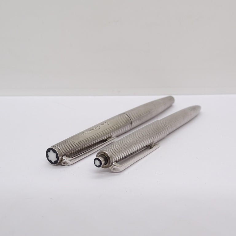 Montblanc writing set, 1266 pen and 1666 mechanical pencil, 925