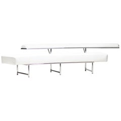 Monte Carlo Sofa in White Leather by Eileen Gray