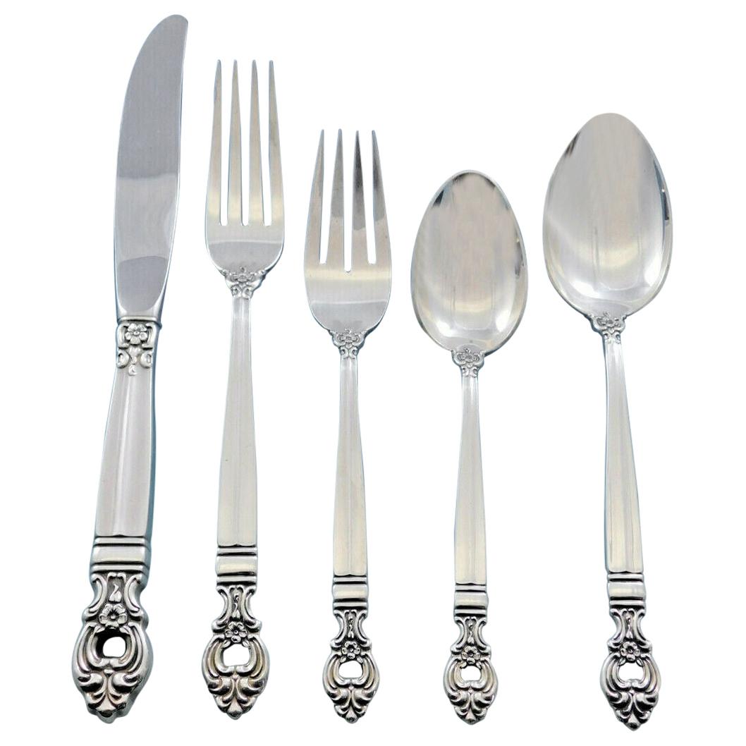 Monte Cristo by Towle Sterling Silver Flatware Set for 8 Service 49 Pieces