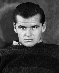 Jack Nicholson 1961 portrait by Monte Hellman. Signed silver gelatin print