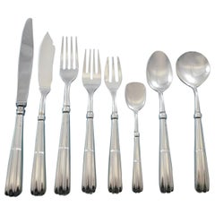 Monte Napleone by Calegaro Buccellati Italy Sterling Silver Flatware Set 118 Pcs