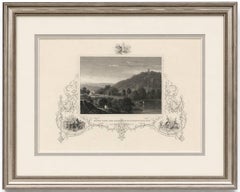 Monte Video Residence Antique Engraving, Connecticut View, c.1830