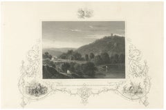 Monte Video Residence Antique Engraving, Connecticut View, c.1830