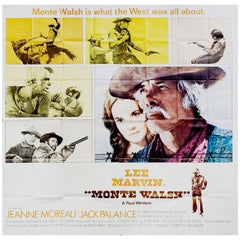 Vintage "Monte Walsh" 1970 U.S. Six Sheet Film Poster