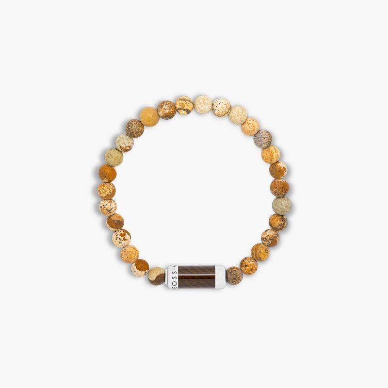 Bracciale Montecarlo in diaspro marrone con alutex marrone e argento, misura L

Perline di diaspro marrone e Alutex marrone si uniscono in uno stile coordinato, pensato per il tuo braccialetto da indossare tutti i giorni. Rifinito con una chiusura a