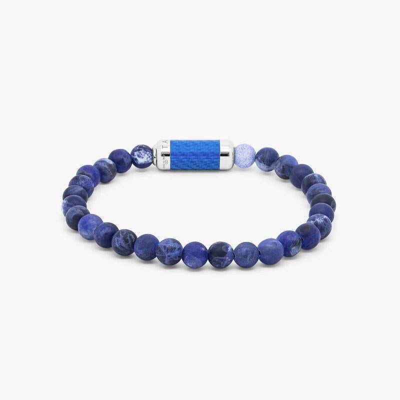 Bracciale Montecarlo in Sodalite con Alutex blu e Argento 925, Taglia L In condizioni Nuovo in vendita a Fulham business exchange, London