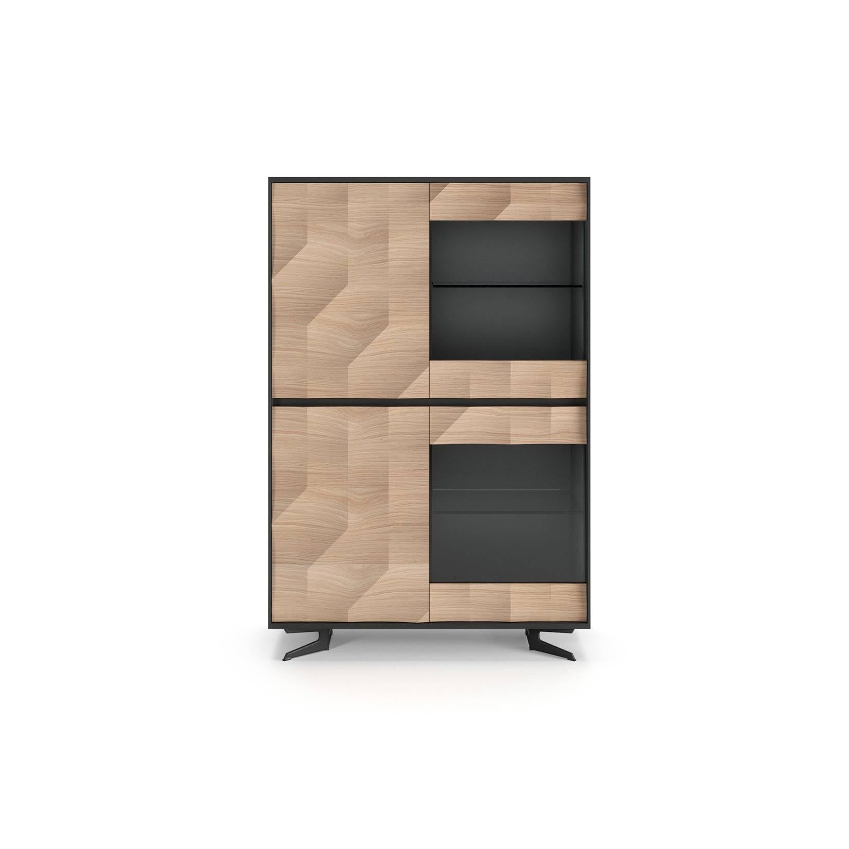 *Collection not sold in France, exclusive to Mobilier de France.*

Monte Carlo Showcase with 3 Wooden Doors and 1 Niche

The Monte Carlo collection stands out for its modern and sober look, through the combination of soft and neutral colors that