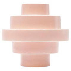 Montée, Beige handbemalte Keramikskulptur, Zeitgenössisches Design, Made in Italy