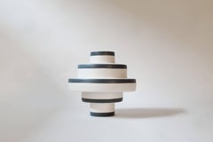 Montèe Blue Stripes Vase Limited Edition by Simona Cardinetti