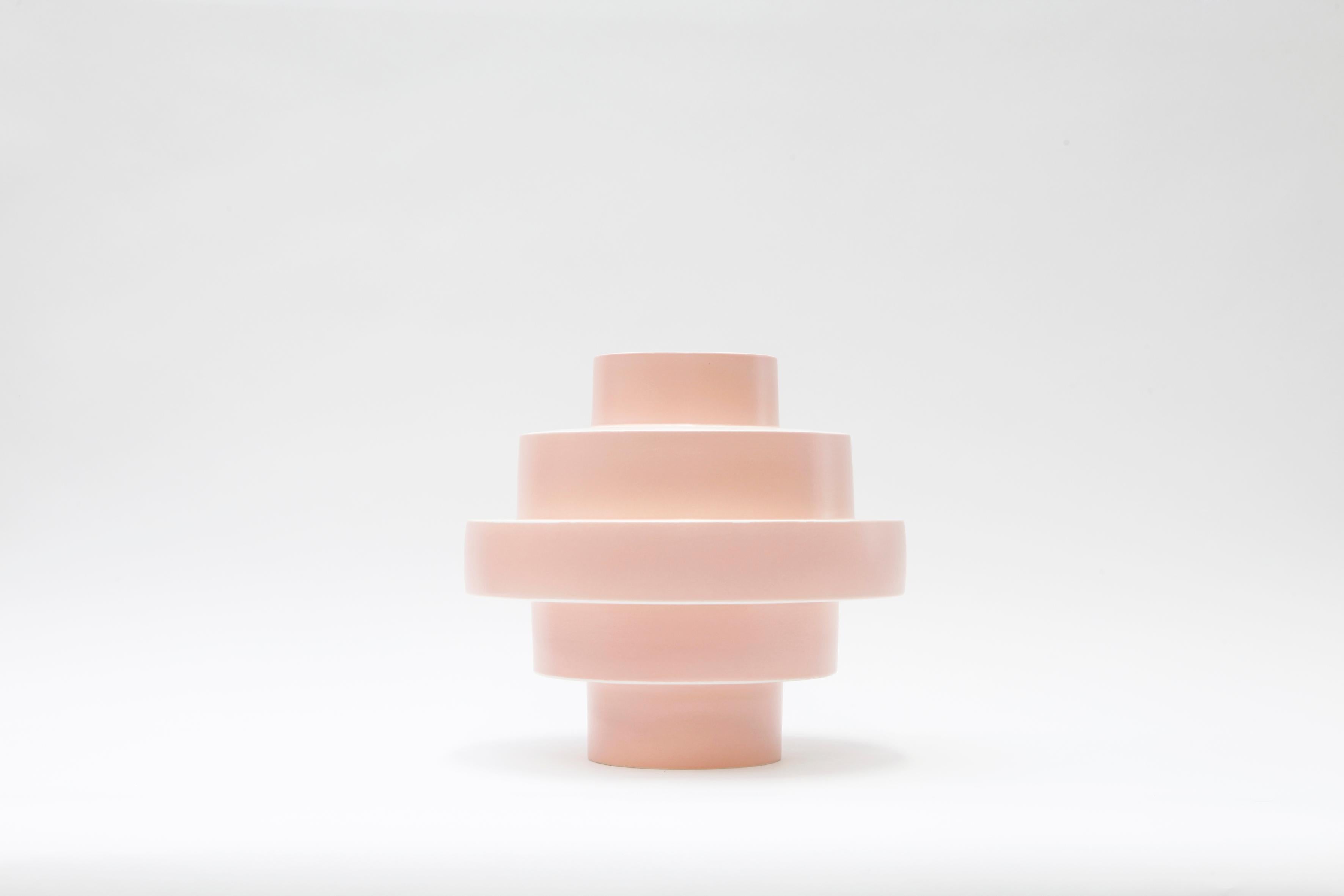light pink vases