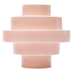 Montèe Solid Ceramic Vase in Light Pink by Simona Cardinetti, Handmade in Italy