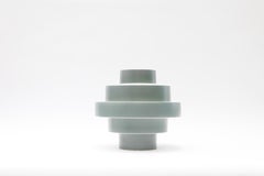 Montèe Solid Ceramic Vase in Sage Green by Simona Cardinetti, Handmade in Italy