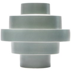 Montèe Solid Ceramic Vase in Sage Green by Simona Cardinetti, Handmade in Italy