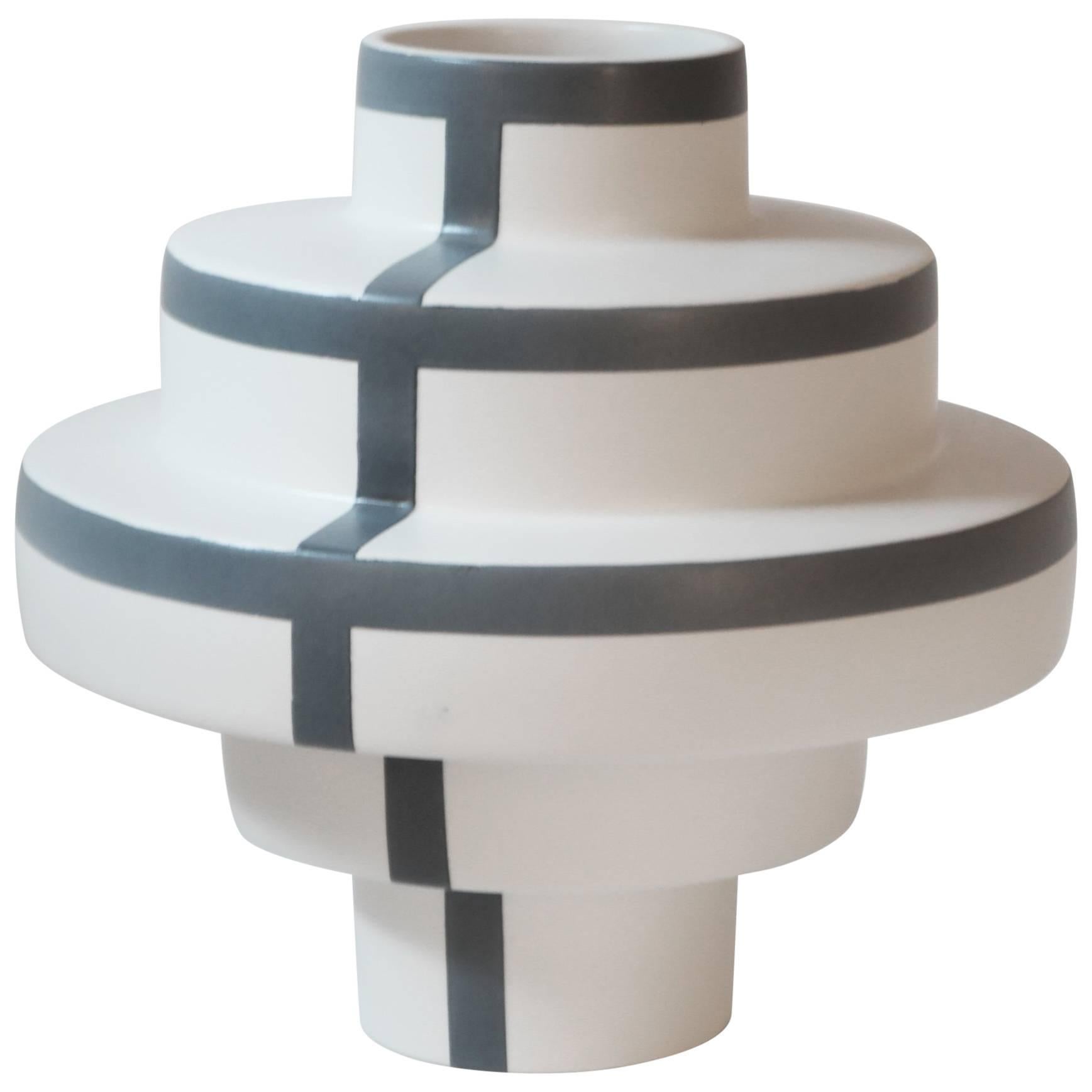 Montèe Stripes Vase Limited Edition by Simona Cardinetti For Sale