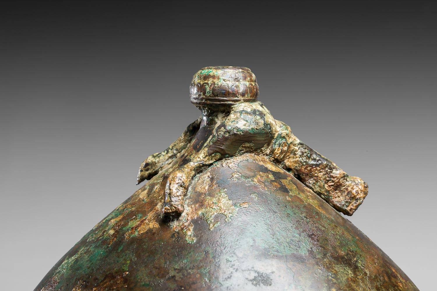 Montefortino Bronze Helmet, Etrusco-Italic Art, 4th-3rd Centuries BC For Sale 2