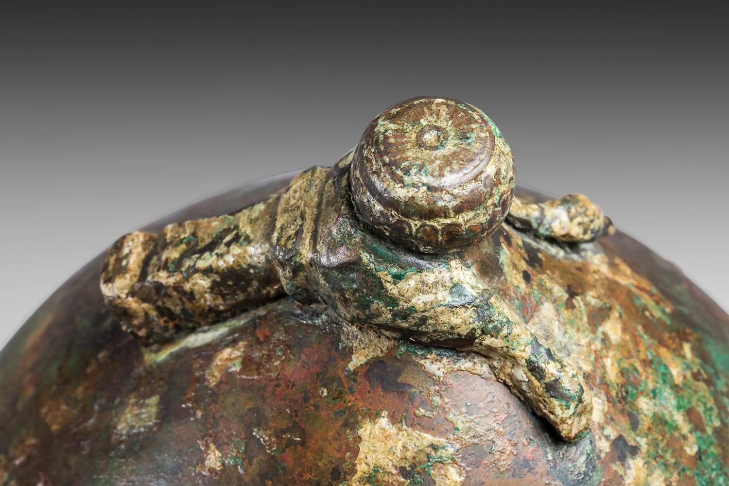 Montefortino Bronze Helmet, Etrusco-Italic Art, 4th-3rd Centuries BC For Sale 4
