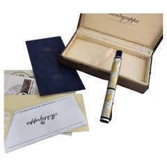 Montegrappa Gea 2001 Edizione Limitata in Argento Sterling 18K Pennino M in Scatola