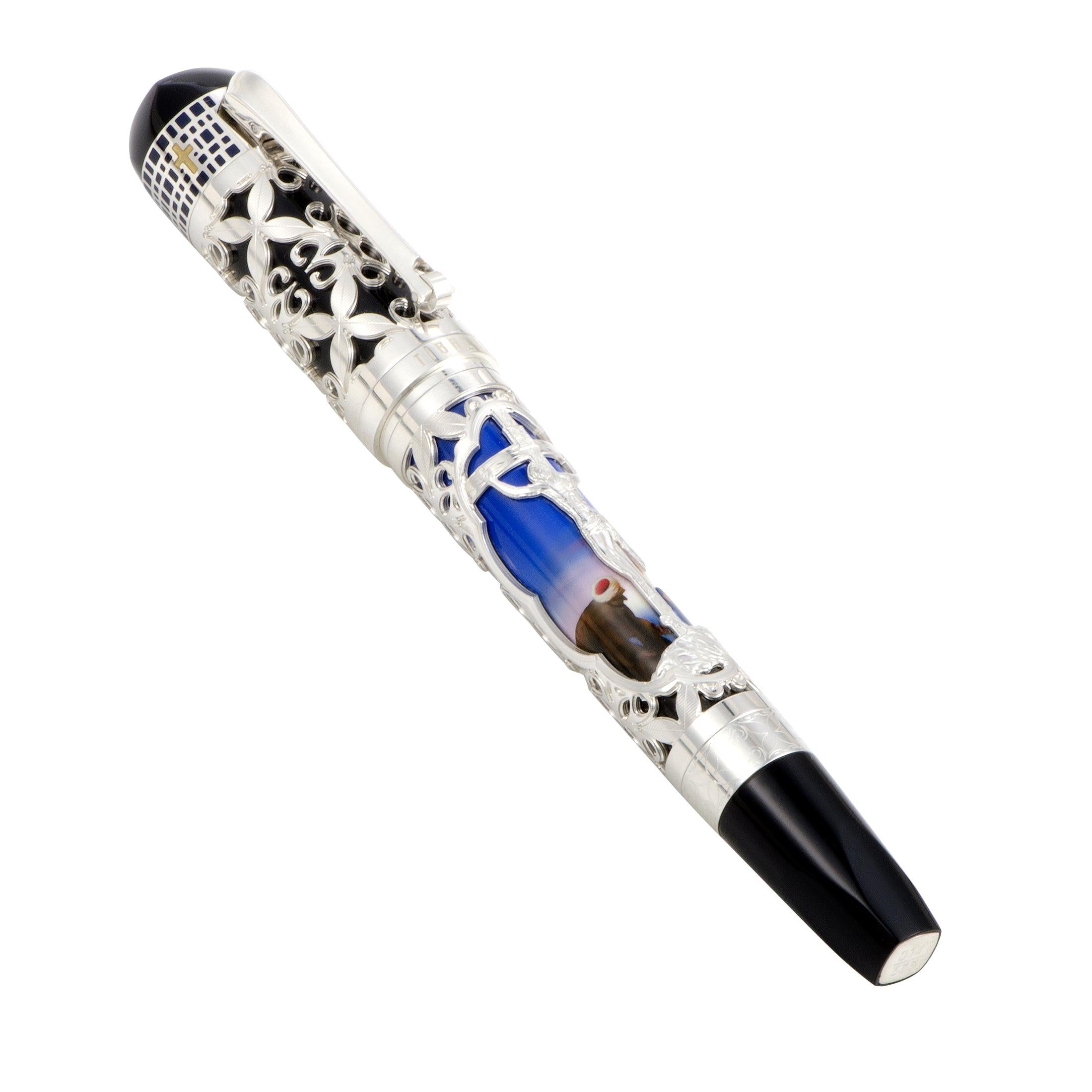 Montegrappa Tibaldi Jesus Silver Rollerball Medium Pen