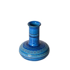 Vase italien en céramique bleue du milieu du siècle dernier de Montelupo et Londi pour Bitossi, années 1960