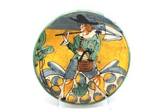 Montelupo maiolica 'Arlecchino' dish, Italy 17th century