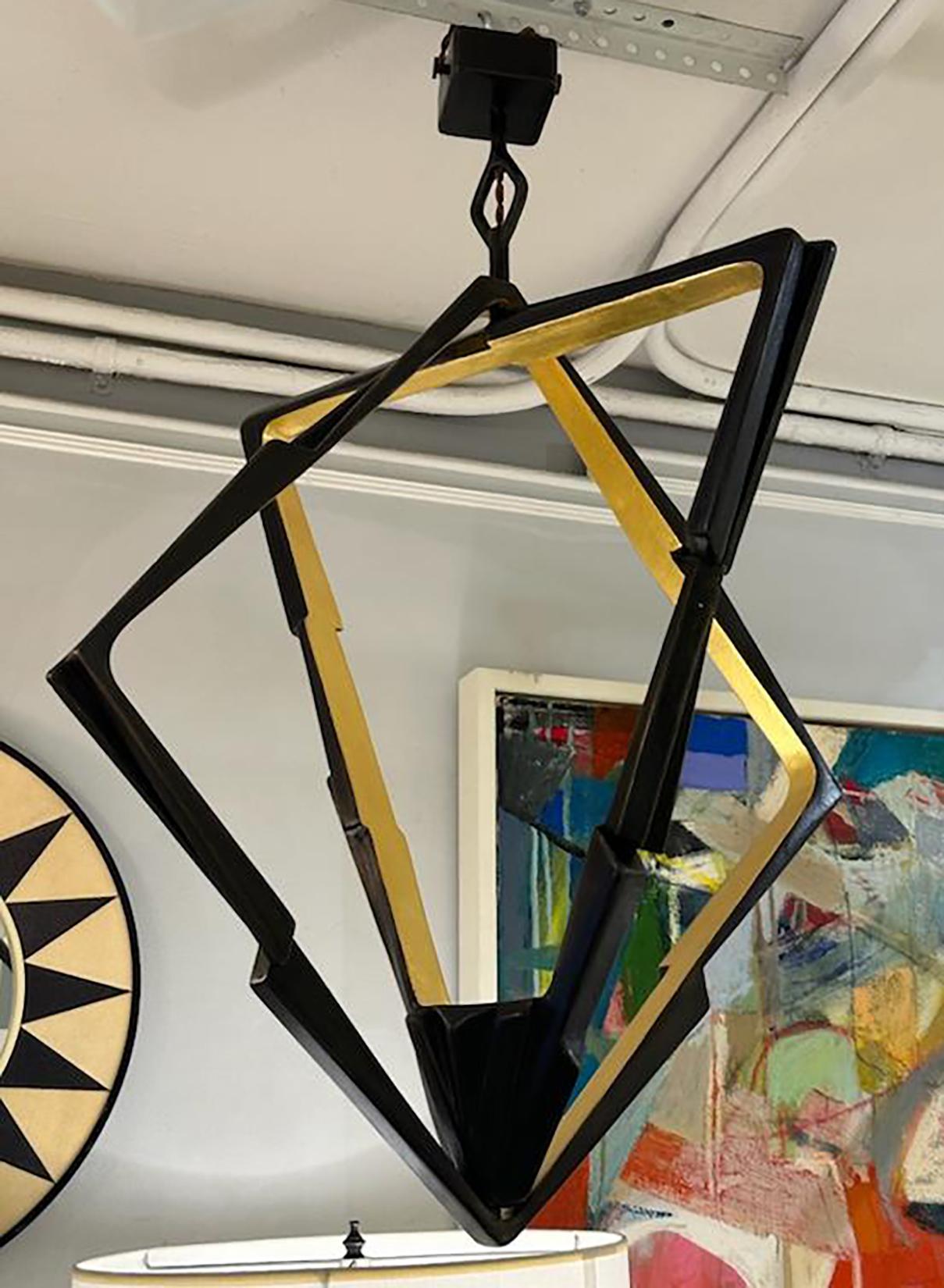 Monter Sculptural Fixture.
Painted Plaster and Gold Leaf