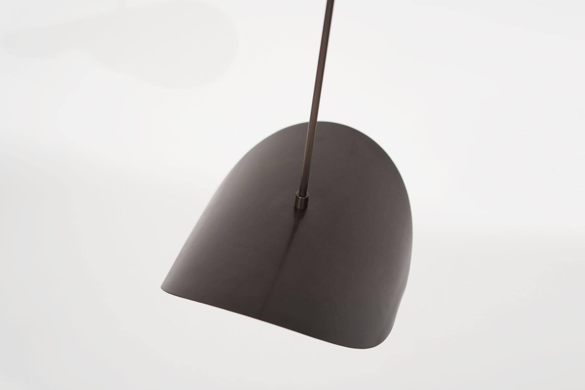 Lampada a sospensione Biomorfa Montera in ORB e vetro soffiato in vendita 3