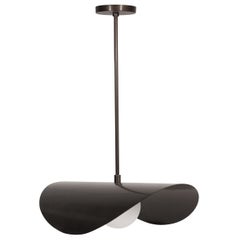 MONTERA Biomorphe Pendelleuchte aus ORB und geblasenem Glas