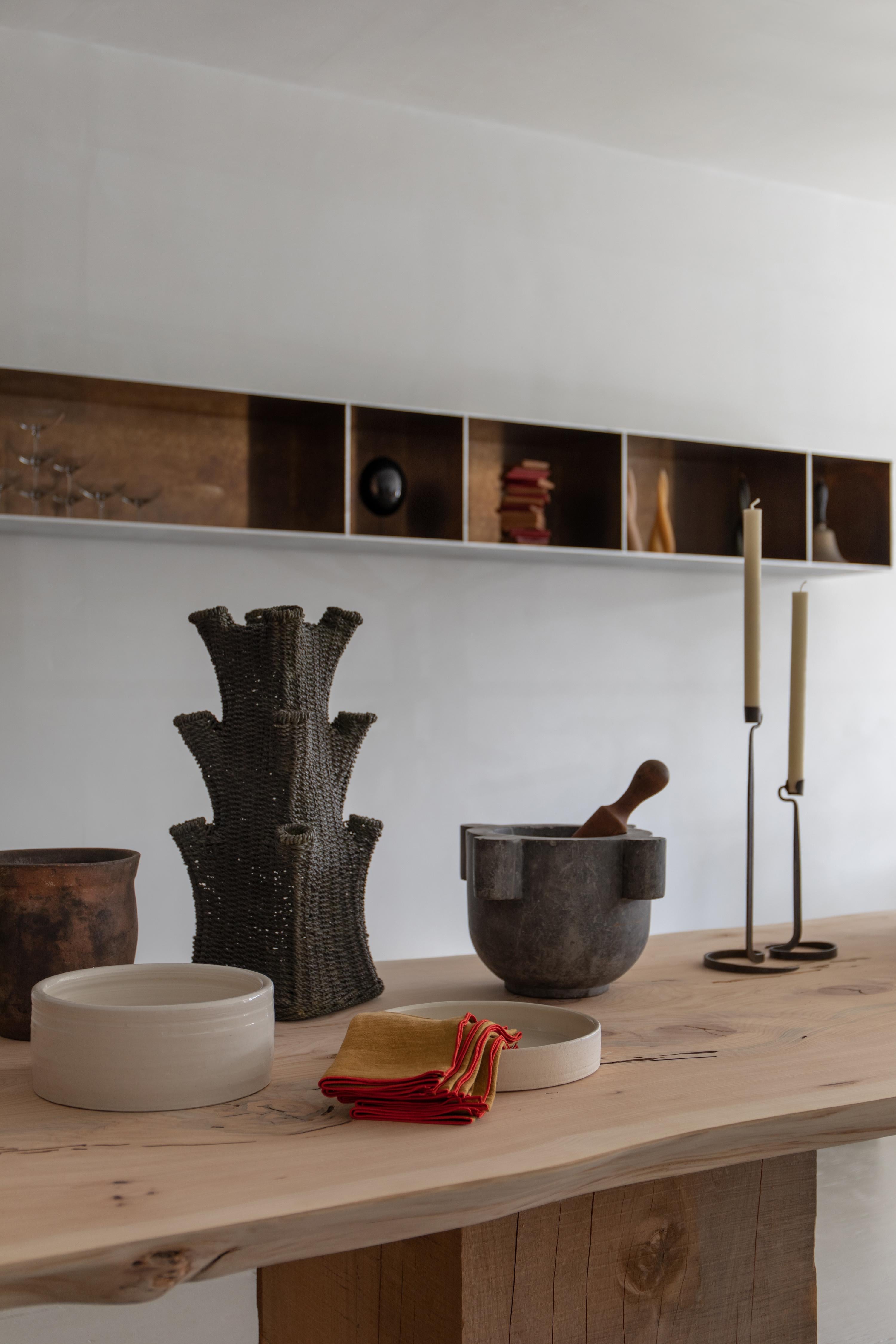 Contemporary Monterey Cypress Slab Table