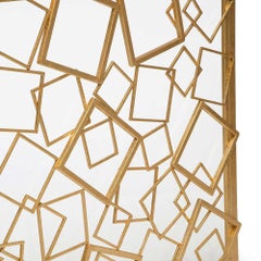 Monterey Fire Screen in Gold Leaf by Innova Luxuxy Group