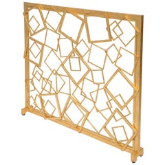 Monterey Fire Screen in Gold Leaf by Innova Luxuxy Group