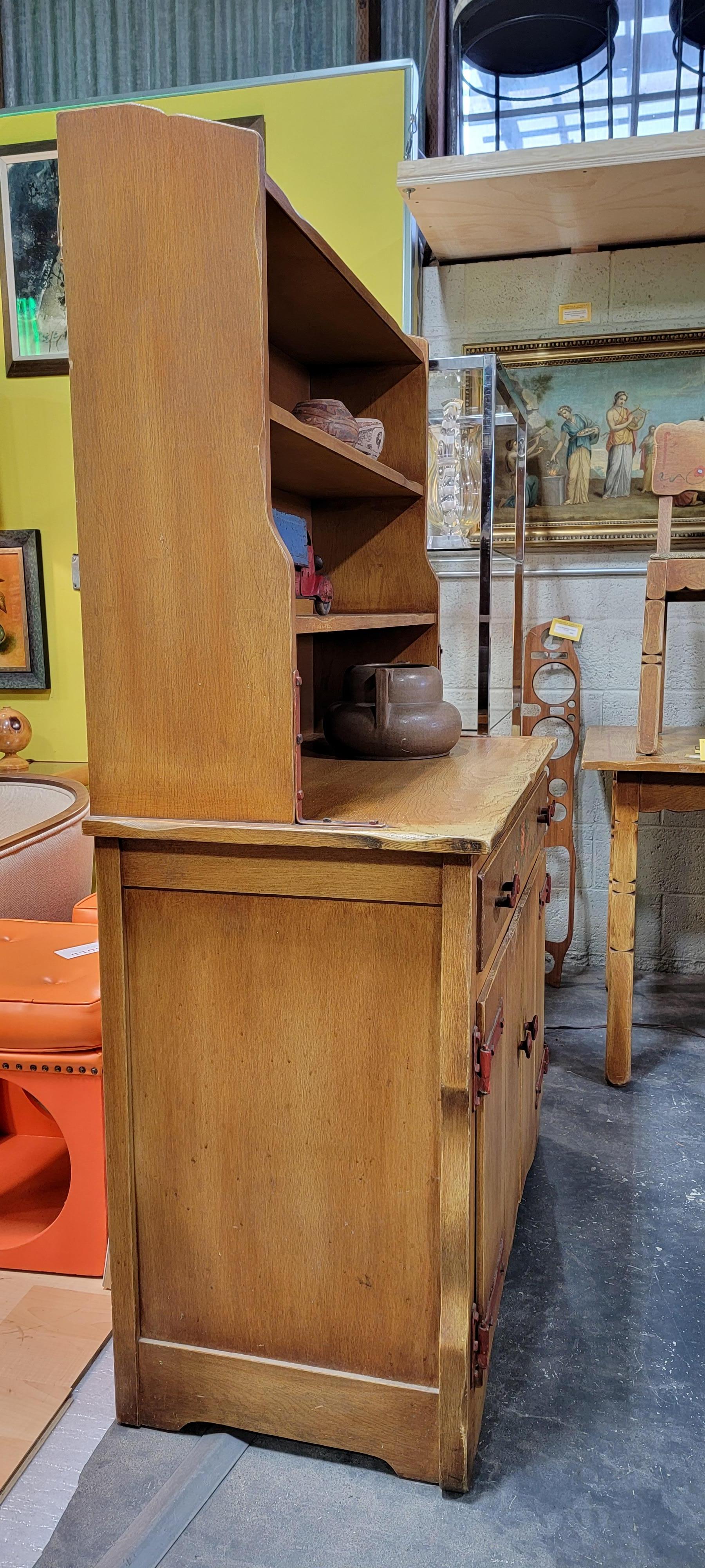 Monterey Furniture Cupboard Mason Furniture 1930's In Good Condition For Sale In Fulton, CA