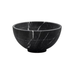 Monterrey Black Marble Carved Small Bowl