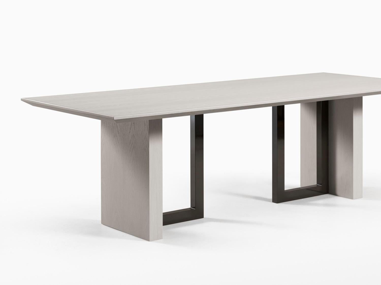 Modern Monterrey Dining Table in Wood and Lacquer For Sale