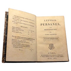 Montesquieu - Lettres Persanes - Complete Set - Paris, 1803 - Pierre & Firmin Di