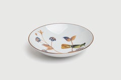 Monteverde, Six Contemporary Porcelain Soup Plates with Decorative Design