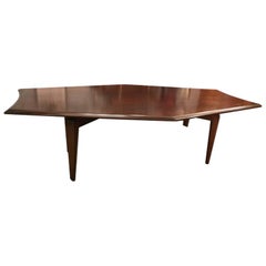 Monteverdi-Young 1960s Mid-Century Modern Sculptural Walnut Dining Table