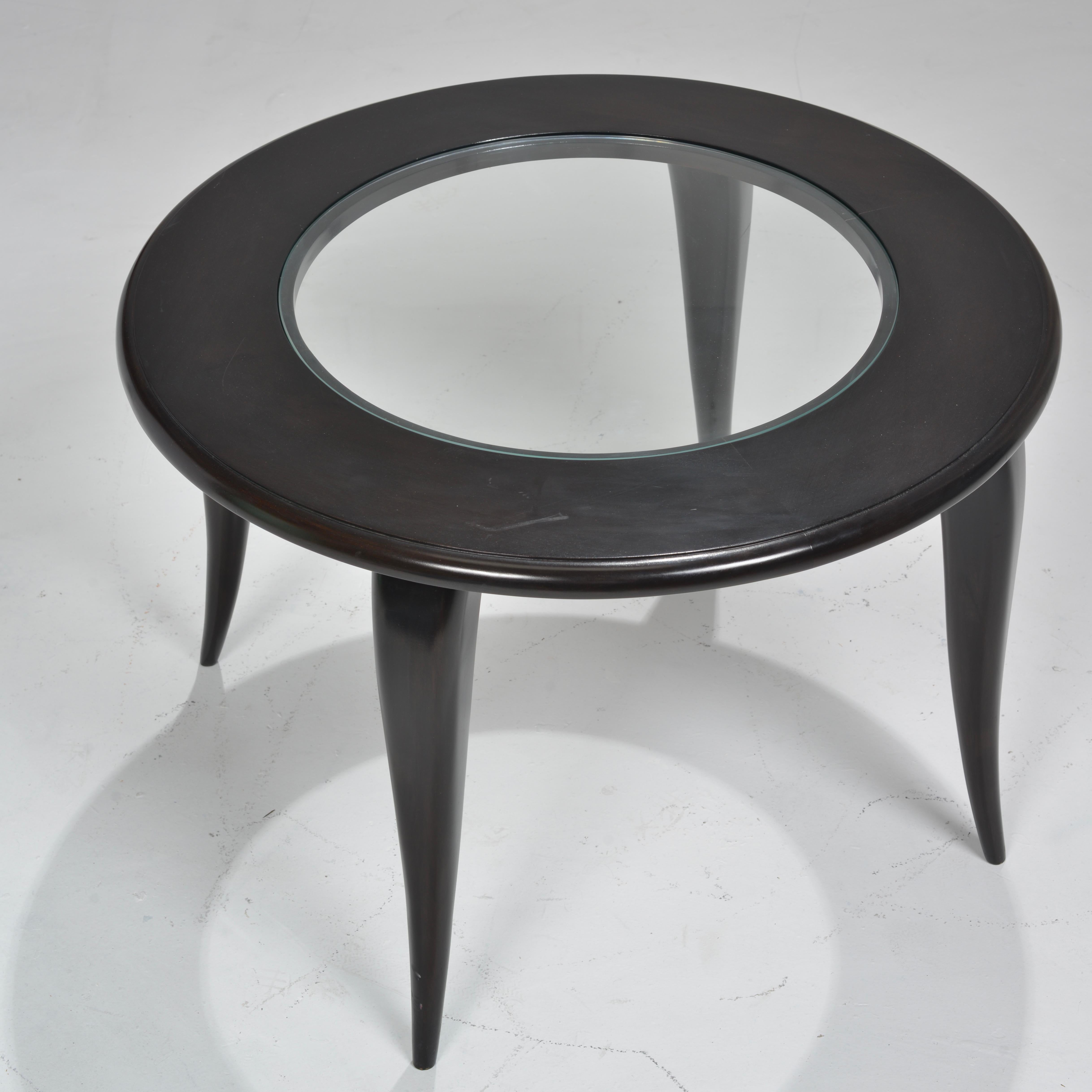 Cut Glass Monteverdi-Young Round Side Table For Sale