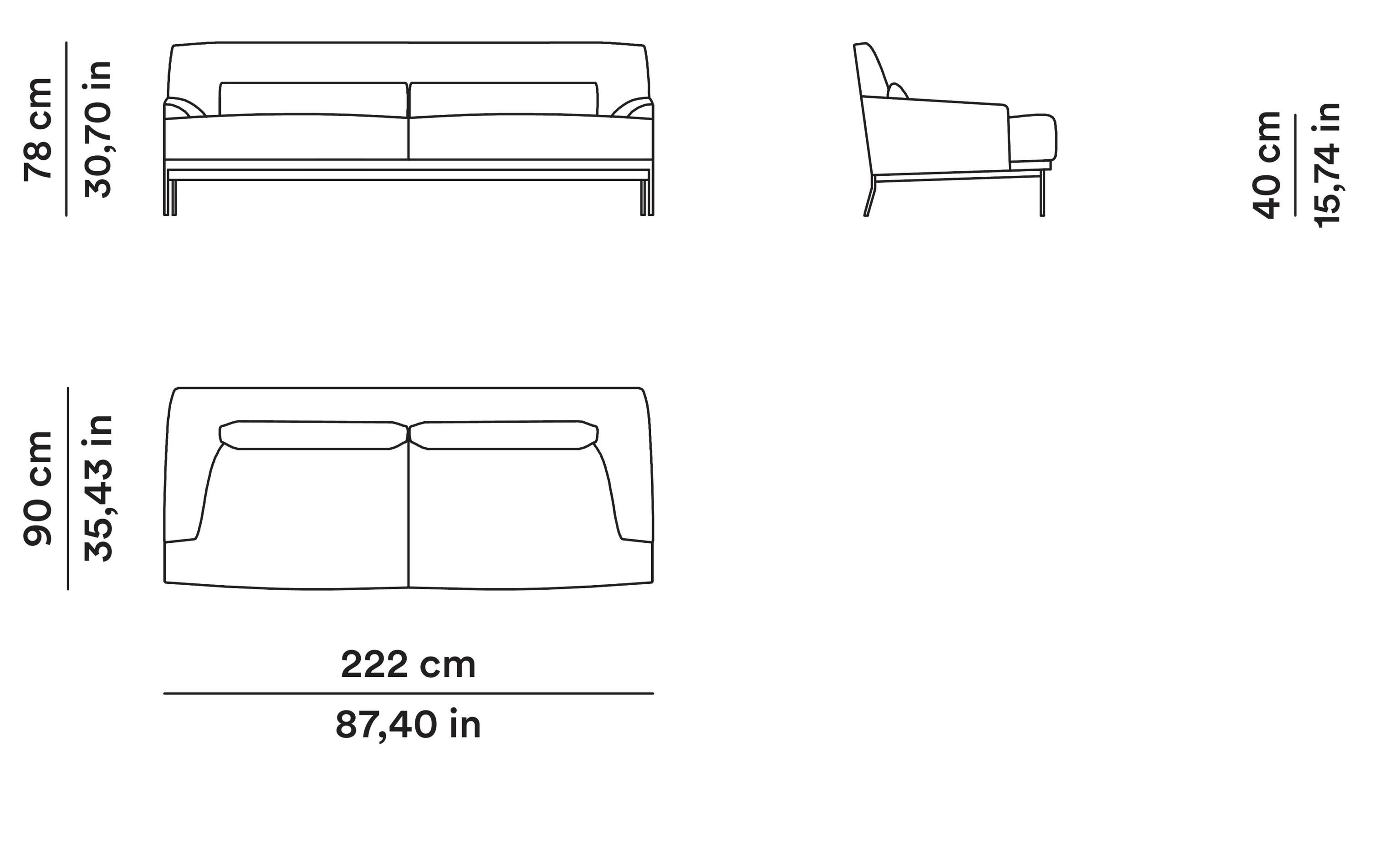 Montevideo - Sofa by Claesson Koivisto Rune for Tacchini In New Condition For Sale In Alcamo, IT